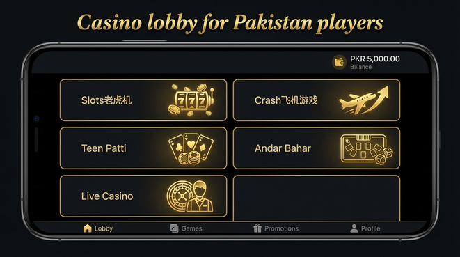 Lobby view of Boomwin for Pakistan users - 4